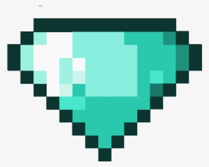 Minecraft Diamonds Png - Pixel Heart