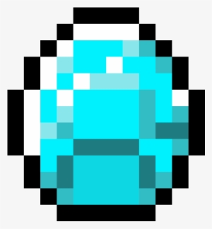 Minecraft~ Diamond - Minecraft Diamond Pixel Art