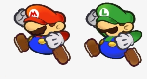 Mario And Luigi Hitting A Block In Super Paper Mario - Paper Mario Question Block