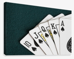 Close-up Of Blackjack Playing Cards Showing Spades