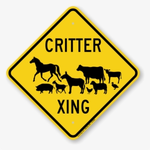 Critter Xing Animal Crossing Sign - Animal Crossing Sign