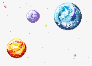 Planets, Pixel, And Space Image - Transparent Planets
