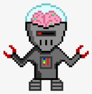 Pixel Robot Png - Cartoon
