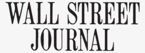 The Wall Street Journal Logo Png Banner Black And White - Wall Street Journal Logo