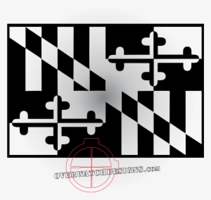 Maryland State Flag Decal - Maryland State Flag
