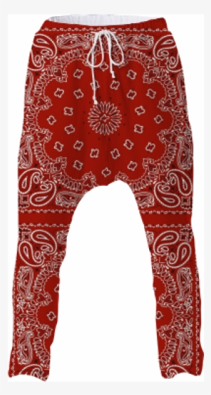 Red Bandana Style Drop Pants $118 - Hav-a-hank Bandana 20" X 21" Maroon W/ Black/white
