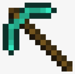Yay For The Transparent Diamond Pickaxe I'm Bored - Minecraft Diamond Pickaxe Png