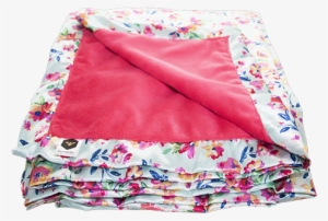 Bee Luxe Blankets ~ Aqua Floral - Blanket