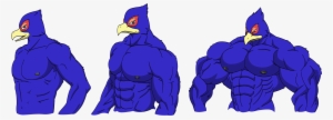 Falco's Sizes - Star Fox Falco Muscle