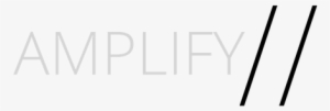 Amplify Logo Black Slash - Portable Network Graphics