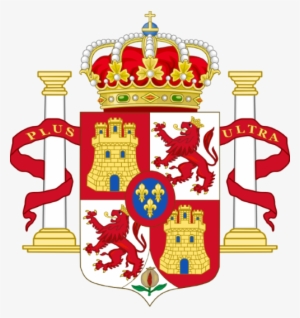 The Spanish Coat Of Arms Throughout Much Of The 19th - Spanish Royal Family Flag