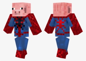 Spiderpig - Green And Black Minecraft Skins Transparent PNG - 804x576 ...