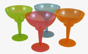 Neon Margarita Glasses - Plastic Margarita Glasses Neon Orange