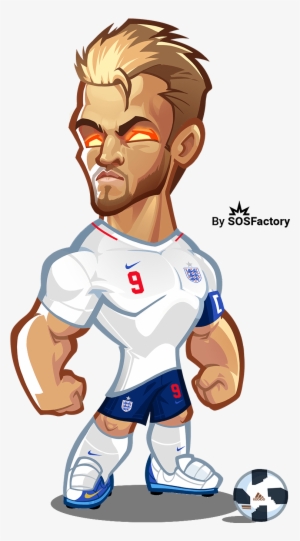 Harry Kane Caricature - World Cup Russia 2018 Mascotisacion Pogba