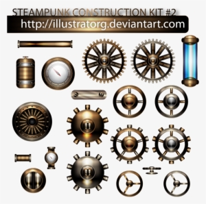 Vector Library Construction Kit By Illustratorg On - Steampunk Pipe Png