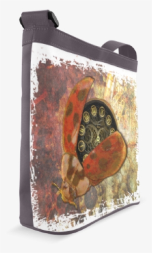 Steampunk Ladybug Crossbody Bags - Watercolor Paint