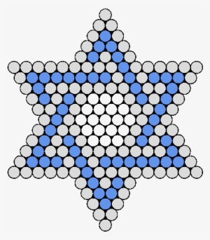 Blue And White Jewish Star Perler Bead Pattern / Bead - Star Perler Bead Patterns