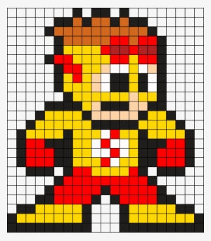 Kid Flash Perler Bead Pattern / Bead Sprite - Freddie Mercury Pixel Art