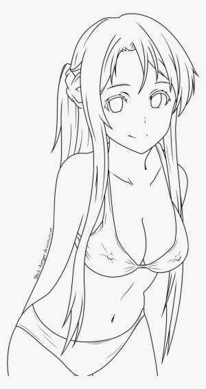 Commission - Asuna Full Body Sketch