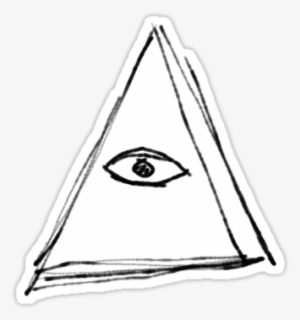 All Seeing Eye Illuminati Pyramid" Stickers By - Eye Of Providence