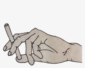 Image Hand Hands Smoke Smoking Cigarette - Cigarette In Hand Drawing