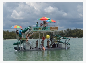 Floating Jungle Gym Finds A Home Near Longboat - Boat