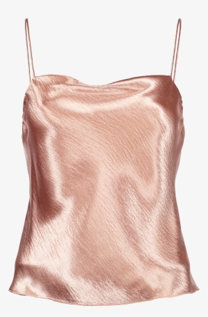 Harmon Drape Silk Tank Blush - Draped Garment