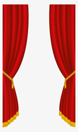Red Curtains Png - Drapery Png