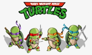 Baby Ninja Turtles Faces - Vintage 80s Teenage Mutant Ninja Turtles Giant 6" Pinback