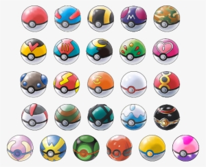 Some Of The Poke-balls In This Picture Is Not Real - Pokemon Ball Drawings Easy