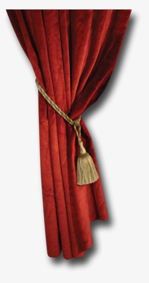 Red Curtain Png Source - Curtain Single Png