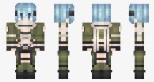 Minecraft Skin Sinon Minecraft Transparent Png 600x348 Free Download On Nicepng