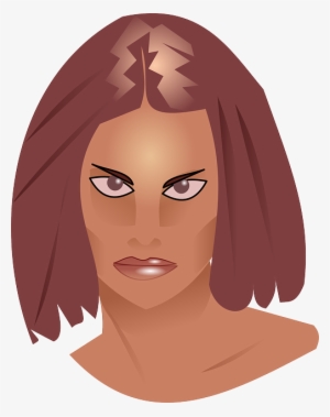 Head, Model, Woman, Face, Hair, Scary, Stare, Gaze - Scary Woman Face Png