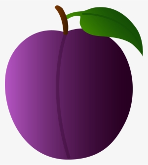 Fruits Clipart Purple Fruit - Clip Art Plum