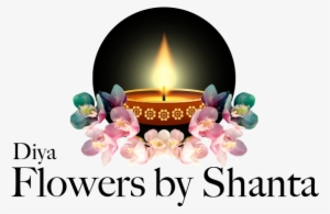 diya flowers by shanta - diya and flowers png