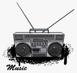 The Boombox Does Rock In This Slamming Episode Of Your - Old School Boombox Drawing