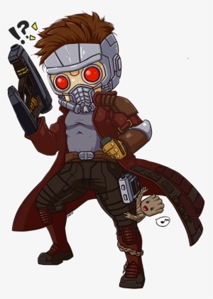 Picture Transparent Library Fa And Baby Groot By Xar - Guardians Of The Galaxy