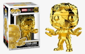 Star Lord (pre Order) - Gold Chrome Star Lord Pop