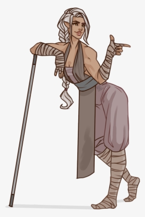 Dungeons & Dragons Clipart Monk - D&d Female Monk Robes