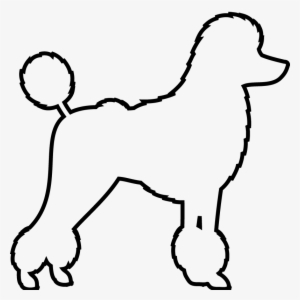 Poodle Rubber Stamp - Dog Rubber Stamp Outline