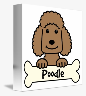 Chocolate Poodle By Anita Valle Banner Free - Poodle Poodle Oval Ornament