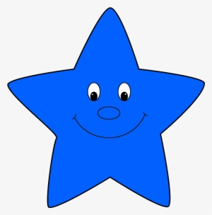 Star Clipart Png Free Stock - Blue Star Cartoon