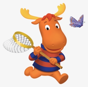Tyrone Chasing Butterfly Png - Backyardigans Butterfly
