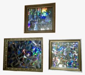 3 Gertrude Milton Walcher Holographic Abstract Mixed - Art