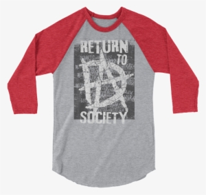 Dean Ambrose "return To Society" 3/4 Sleeve Raglan - Wwe Dean Return To Society Shirt