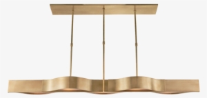 Avant Large Linear Pendant In Antique-burnished Brass - Kelly Wearstler Light