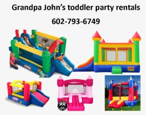 Phoenix Az Inflatable Toddler Bounce House Rentals - Little Tikes Double Jump N Slide Bouncer