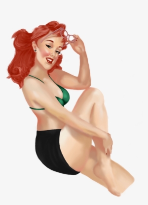 Pin Up Girl Wip By Caitieatetapee On Deviantart Png - Transparent Png Pin Up Girl