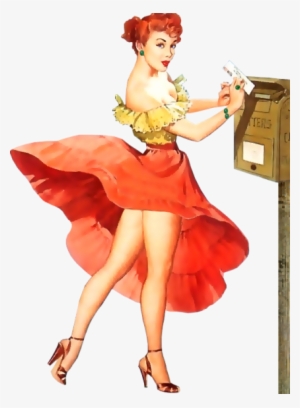 Pin Up Girls 10 PNG Clip Art 1940s 1950s Retro Pin Up Images Transparent Background Instant Download