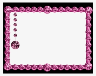 Gold Frames Hd Png - Pink And Black Picture Frames